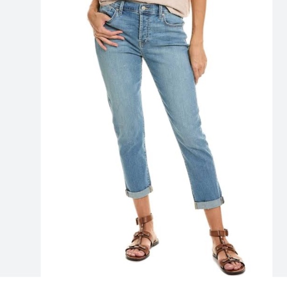 7 for all mankind Kimmie Crop Ankle Denim jeans Light wash Mid rise Sz 30 - Picture 2 of 16